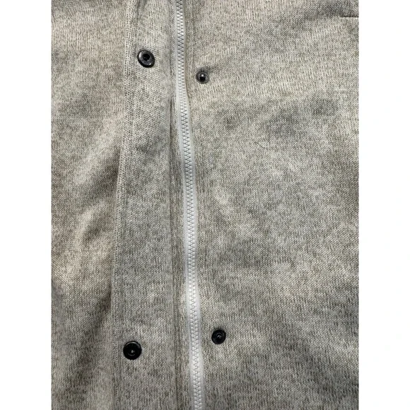 Lands' End Women's Beige Zip Up And Snap Up Jacket Size Large With Pockets - Picture 7 of 14